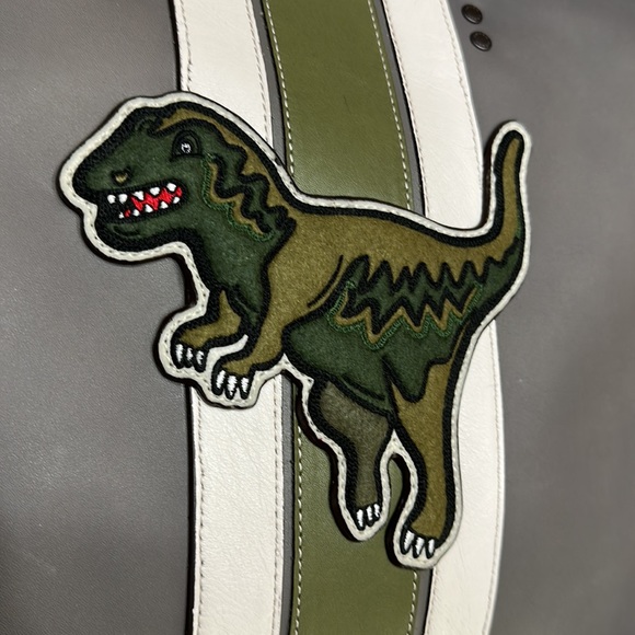 Coach Rexy Dinosaur XL Extra Large Rogue Brief Crossbody Handbag bag Patch Dino - Picture 8 of 15